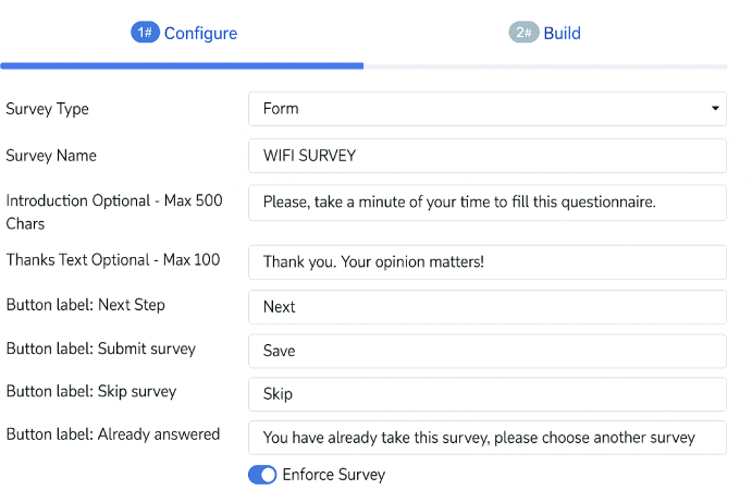 Survey Settings 2